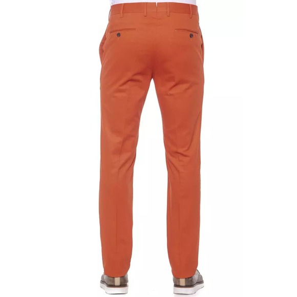 PT Torino Chic Red Cotton Stretch Men's Trousers - Picture 2 of 3